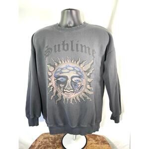 Sublime Sun Logo Crewneck Sweatshirt Gray S